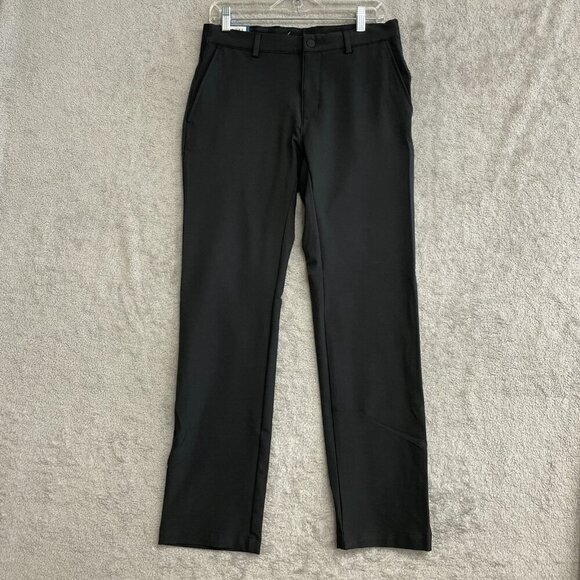 NEW Greg Norman Men's 30x30 Performance Black Pants Flex Waistband Comfort - Picture 3 of 9